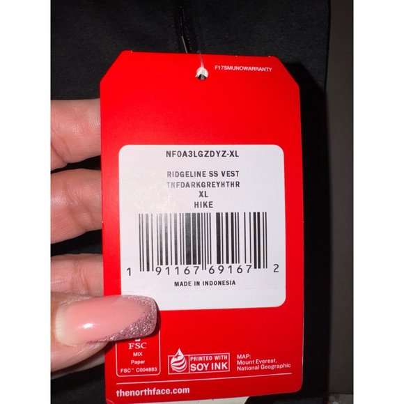 The north face, Ridgeline, SS vest gray new w/ logo, xl - Picture 2 of 10